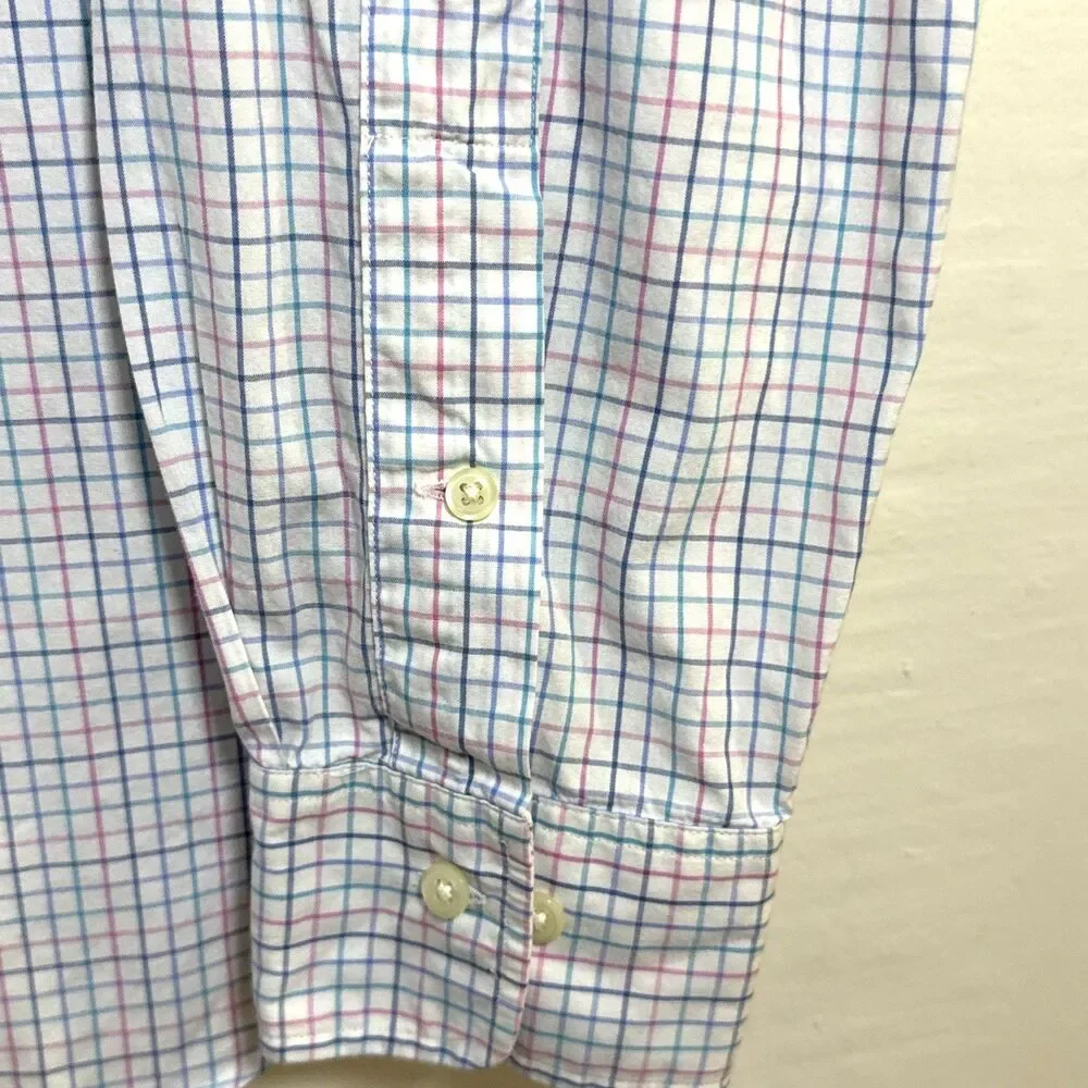Polo By Ralph Lauren Shirt Mens Plaid Regent Classic Fit Size 16 1/2 36-37
